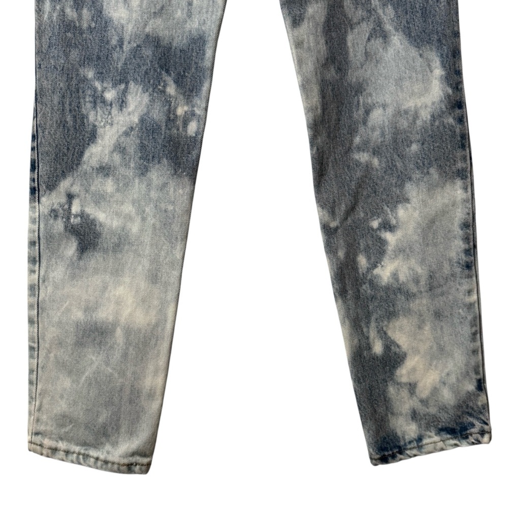Vtg Levis 512 Slim Fit Tapered Leg Bleached acid wash tye dye denim jeans retro - Picture 6 of 13
